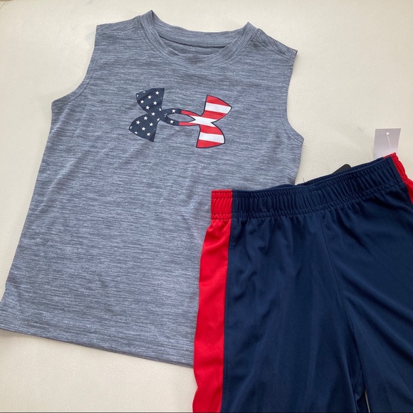 Under Armour American print short set 2283 - Picture 2 of 4